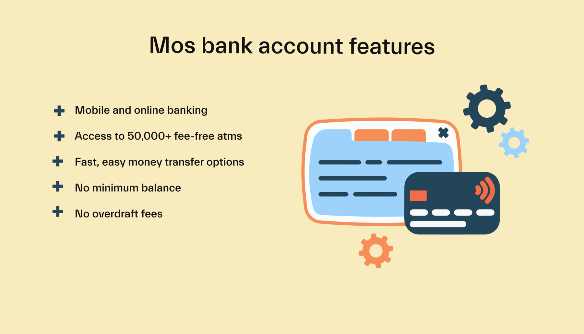 Mos bank account features