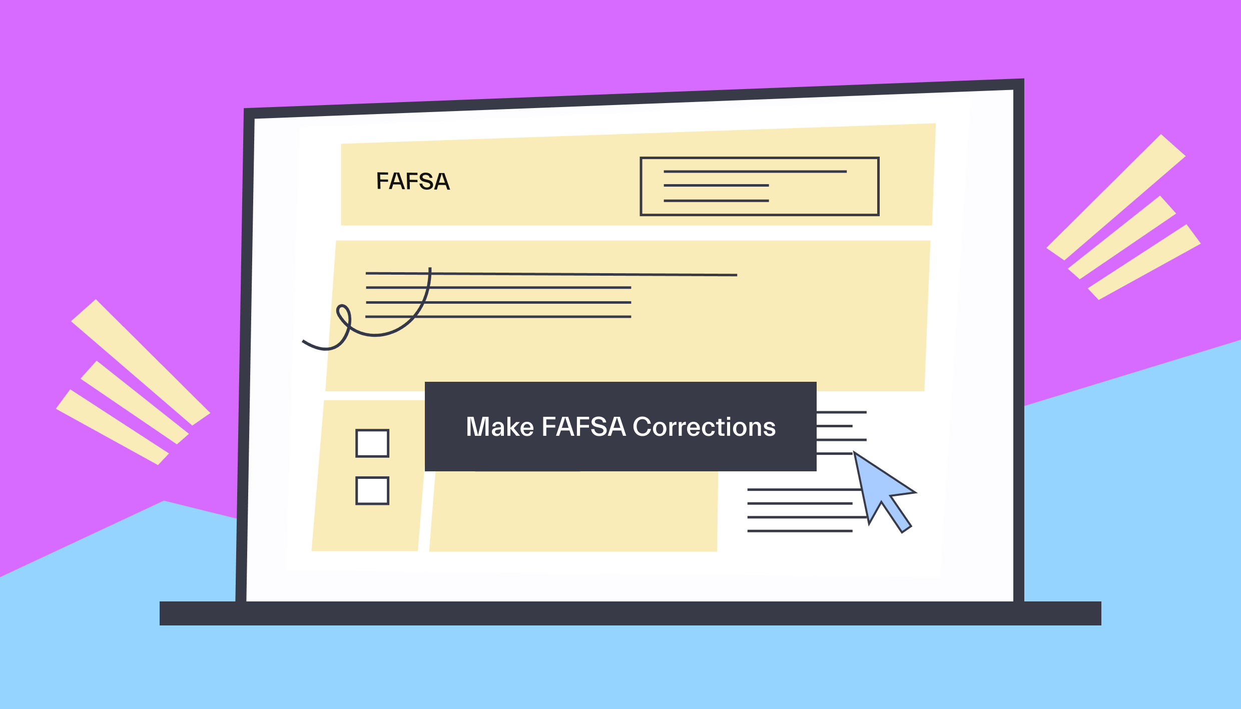 Online FAFSA corrections