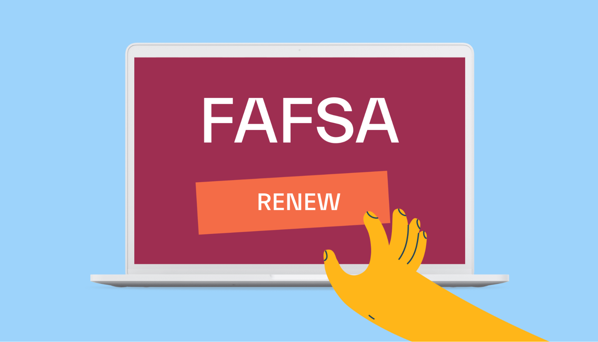 Student renewing their FAFSA