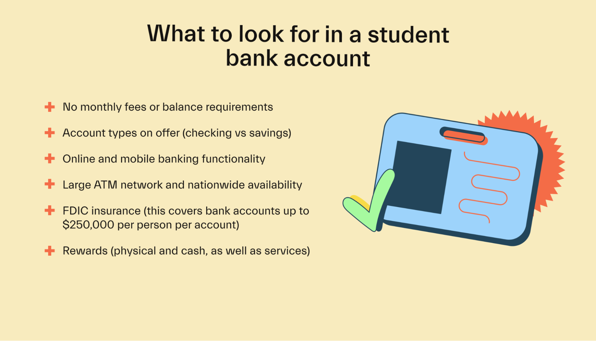 What to look for in a student bank account